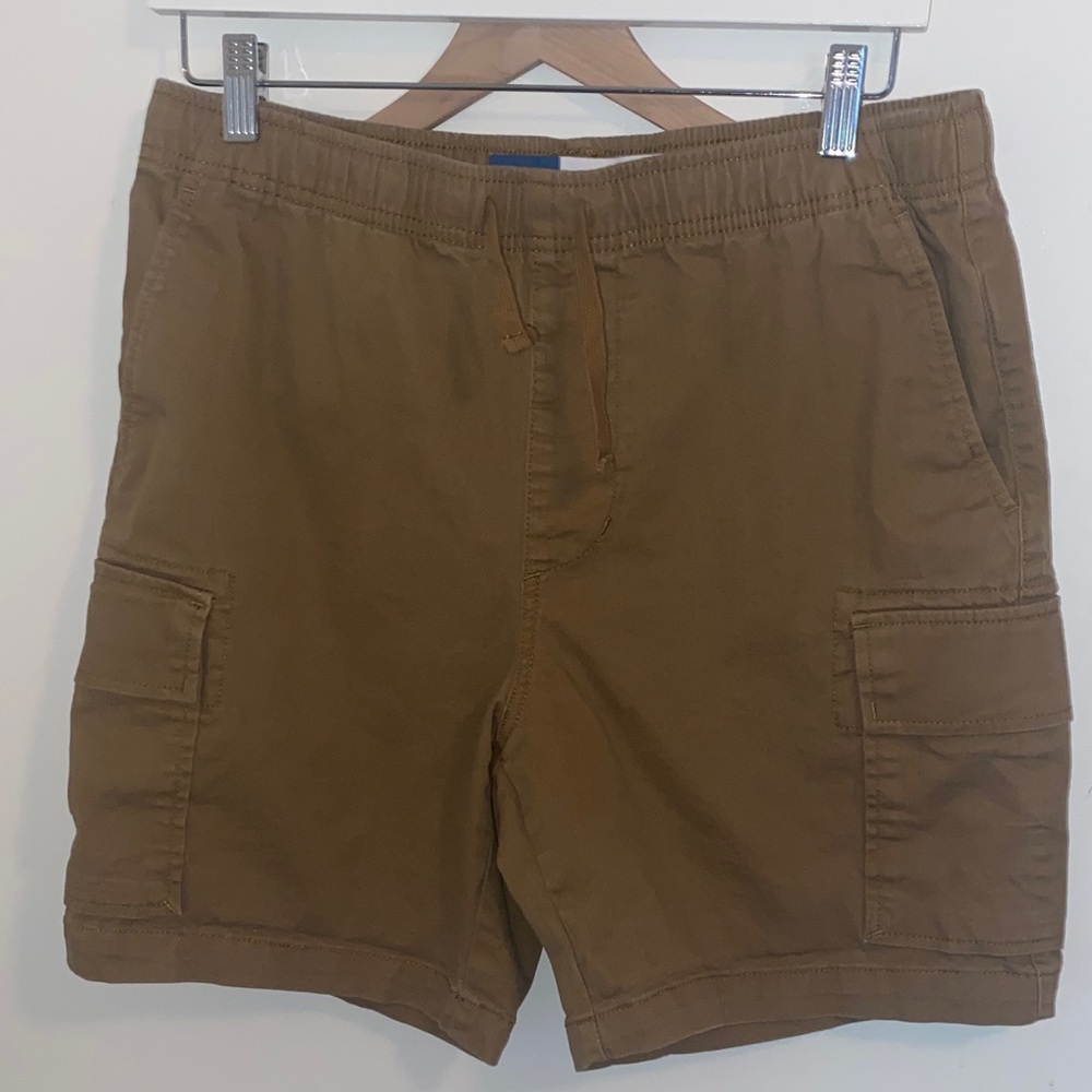 Old Navy Men's Tan Drawstring Cargo Shorts
